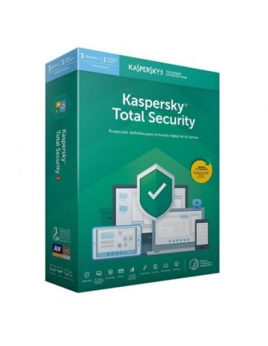 Antivirus kaspersky total security 2020 - 3 dispositivos - 1 año - no cd