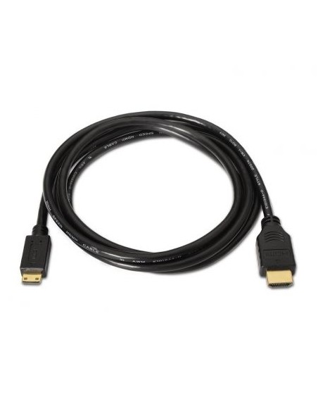 Cable hdmi a mini hdmi aisens a119-0115 - conectores a-macho/c-macho - alta velocidad con ethernet - soporta fhd/uhd/hd/3d - 3m 