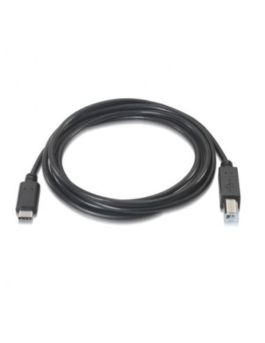 Cable usb 2.0 impresora aisens a107-0054 - conectores usb tipo-c macho/ usb-b macho - 2m - negro
