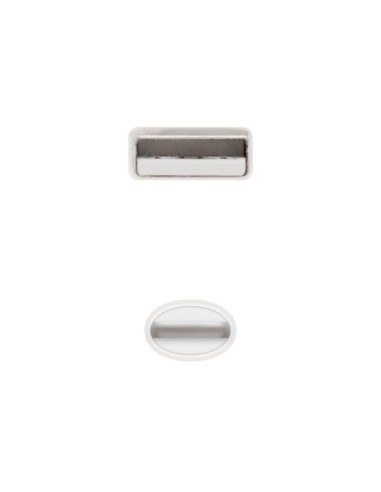 Cable lightning a usb 2.0 nanocable 10.10.0402 - conectores lightning macho/ usb tipo a macho - 2m - blanco
