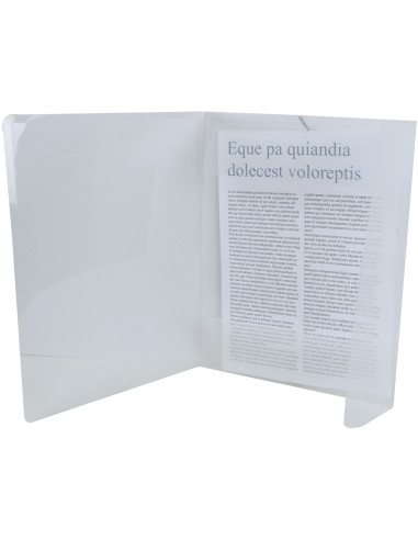 CI | Carpeta liderpapel gomas solapas 34964 polipropileno din a4 incolora
