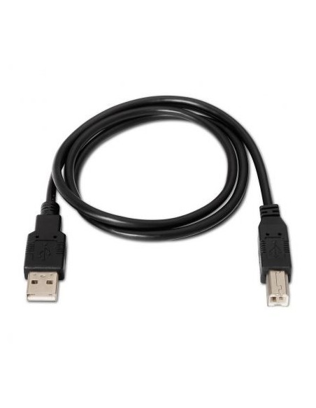 Cable usb 2.0 impresora aisens a101-0006 - conectores usb tipo a macho/ usb tipo b macho - 1.8m - negro