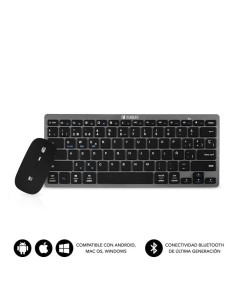 Teclado y ratón subblim oco002 dynamic compact grey -...