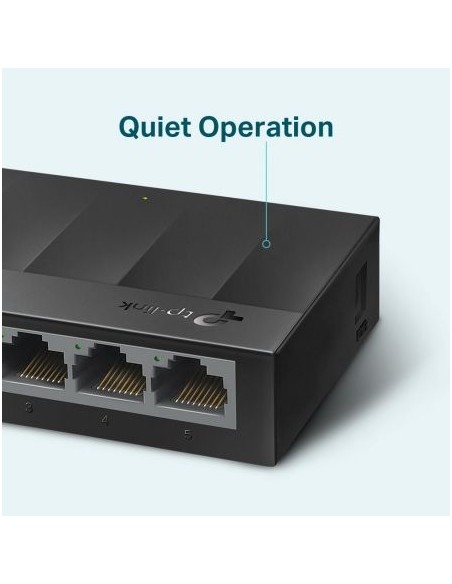 Switch tp-link ls1005g - 5 puertos rj45 10/100/1000 - negociación automatica - carcasa de plástico - green tech para ahorro de 