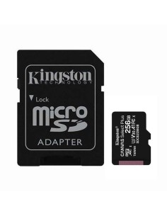 Tarjeta microsd xc - 256gb + adaptador kingston canvas...