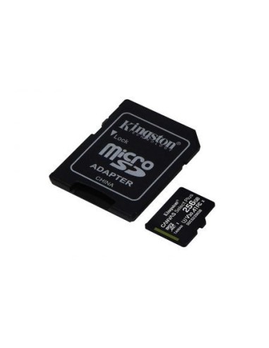 Tarjeta microsd xc - 256gb + adaptador kingston...