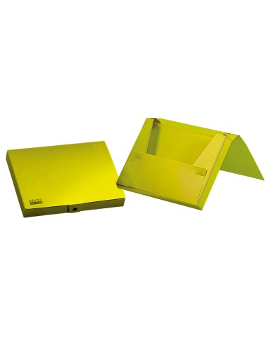 CI | Carpeta liderpapel portadocumentos gomas polipropileno din a4 amarillo fluor opaco lomo 25 mm
