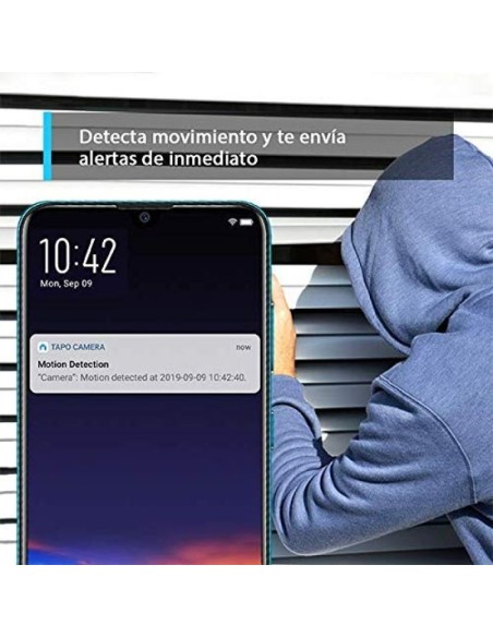 Cámara wifi rotatoria de seguridad tp-link tapo c200 - 1080p - visualización nocturna - audio doble vía - notificaciones y 