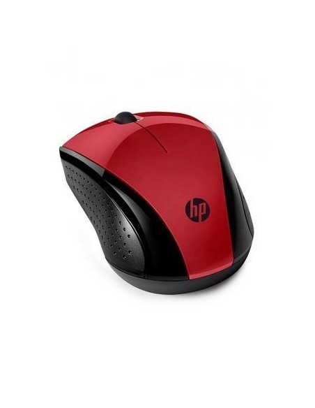 Ratón inalámbrico hp 220 sunset red - 2.4ghz - 1200ppp - 3 botones - led azul - 1600dpi - nano receptor usb  - 1*aa