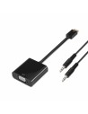 Adaptador mini hdmi a svga+audio aisens a122-0127 - conectores hdmi c/m-svga hembra+jack 3.5/h - negro - 10cm+1m