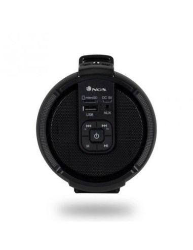 Altavoz bluetooth ngs roller tempo black - bt 5.0 tws - 20w - usb - micro sd - aux - bat 1500mah - correa para el hombro