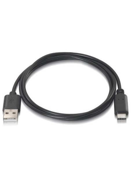 Cable usb 2.0 aisens a107-0050 - conectores usb tipo-c macho / usb tipo a macho - 3a - 0.5m - negro