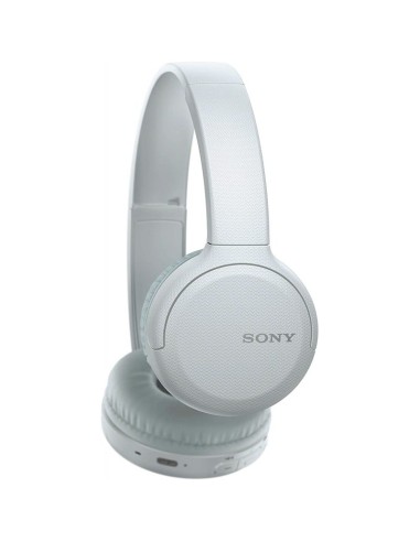 Auriculares bluetooth sony ch510 blancos - bt5.0 - drivers 30mm - compatible asistentes de voz - usb tipo-c - función manos 