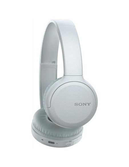 Auriculares bluetooth sony ch510 blancos - bt5.0 - drivers 30mm - compatible asistentes de voz - usb tipo-c - función manos 