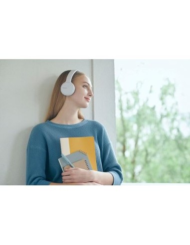 Auriculares bluetooth sony ch510 blancos - bt5.0 - drivers 30mm - compatible asistentes de voz - usb tipo-c - función manos 