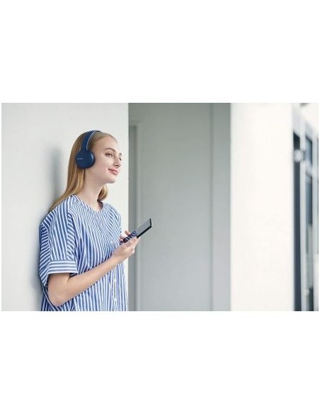 Auriculares bluetooth sony ch510 azules - bt5.0 - drivers 30mm - compatible asistentes de voz - usb tipo-c - función manos 