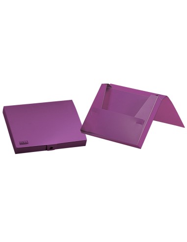 CI | Carpeta liderpapel portadocumentos gomas polipropileno din a4 lavanda opaco lomo 25 mm
