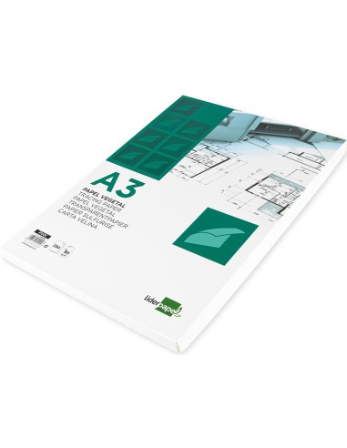 CI | Papel dibujo liderpapel 210x297mm 90g/m2...
