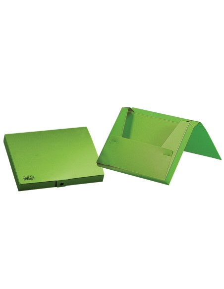 CI | Carpeta liderpapel portadocumentos gomas polipropileno din a4 verde manzana opaco lomo 25 mm