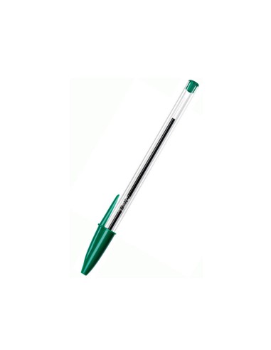 CI | Boligrafo bic cristal verde -unidad