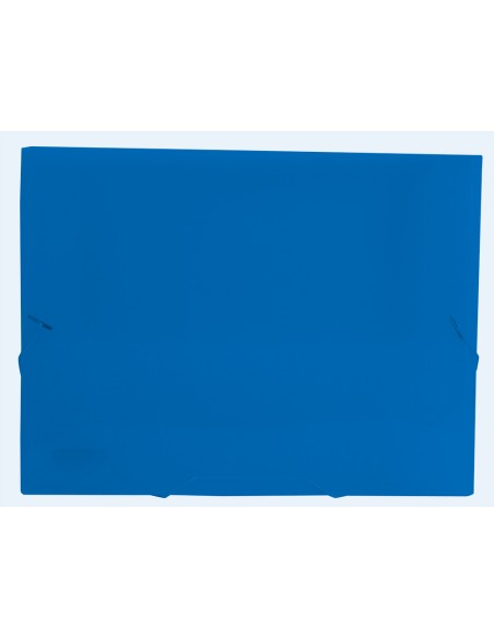 CI | Carpeta liderpapel portadocumentos gomas 36932 polipropileno din a4 azul transparente -lomo 25 mm