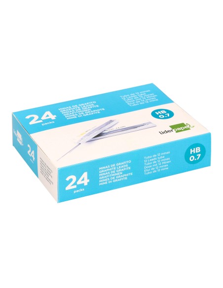 CI | Minas liderpapel grafito 0.7 mm hb tubo de 12 minas