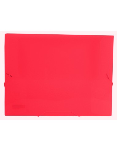 CI | Carpeta liderpapel portadocumentos gomas 36930 polipropileno din a4 roja transparente -lomo 25 mm