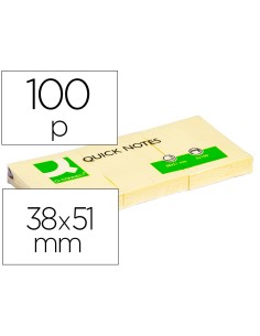 CI | Bloc de notas adhesivas quita y pon q-connect 38x51...