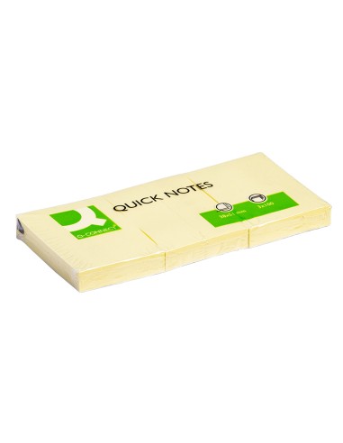 CI | Bloc de notas adhesivas quita y pon q-connect 38x51 mm con 100 hojas