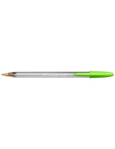 CI | Boligrafo bic cristal fun verde lima punta 1,6 mm