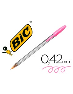 CI | Boligrafo bic cristal fun rosa punta 1,6 mm