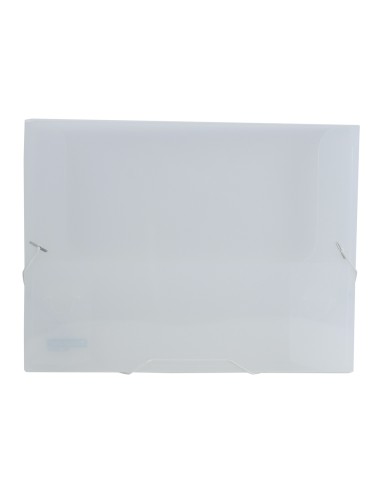 CI | Carpeta liderpapel portadocumentos gomas 36934 polipropileno din a4 incolora transparente -lomo 25 mm