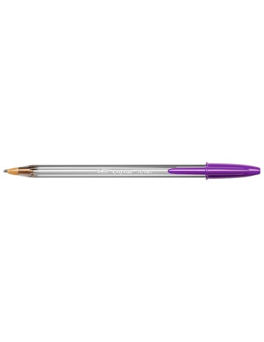 CI | Boligrafo bic cristal fun morado punta 1,6 mm