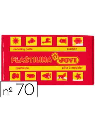 CI | Plastilina jovi 70 rojo -unidad -tamaño pequeño