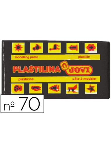 CI | Plastilina jovi 70 negro -unidad -tamaño pequeño