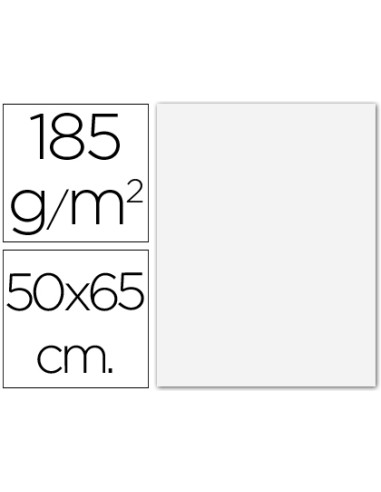 CI | Cartulina guarro blanca -50x65 cm -185 gr