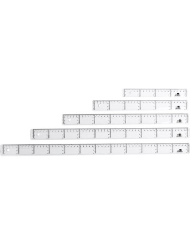 CI | Regla liderpapel 20 cm plastico cristal