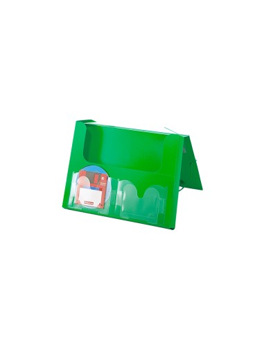 CI | Carpeta liderpapel portadocumentos 36903 polipropileno dina4 verde lomo 50 mm