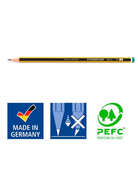 CI | Lapices de grafito staedtler noris n.4 2h unidad