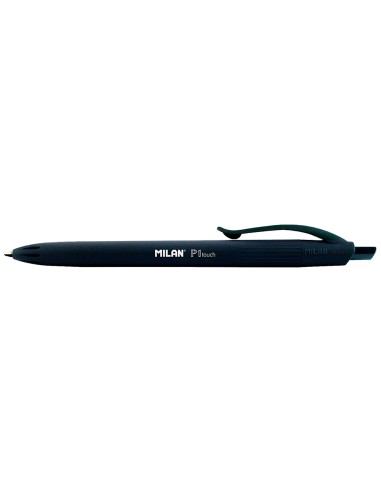 CI | Boligrafo milan p1 retractil 1 mm touch negro