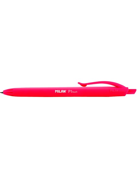 CI | Boligrafo milan p1 retractil 1 mm touch rojo