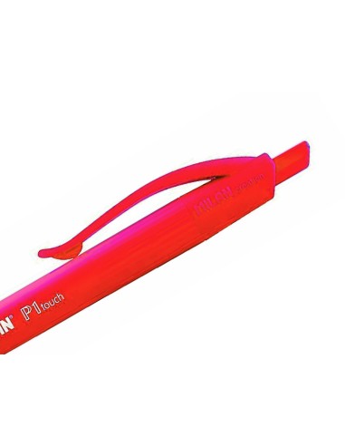 CI | Boligrafo milan p1 retractil 1 mm touch rojo