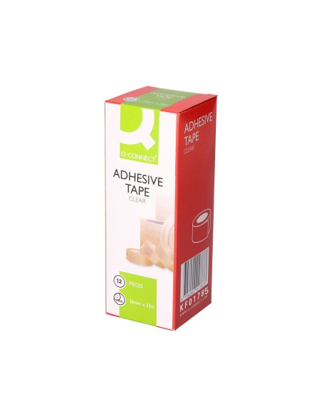 CI | Cinta adhesiva q-connect 33 mt x 12 mm