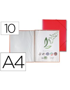 CI | Carpeta liderpapel escaparate con espiral 10 fundas...