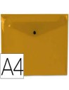 CI | Carpeta liderpapel dossier broche 44051 polipropileno din a4 naranja transparente 50 hojas
