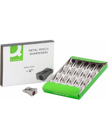 CI | Sacapuntas q-connect metalico 1 uso cuña