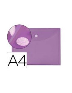 CI | Carpeta liderpapel dossier a4 cierre de velcro violeta