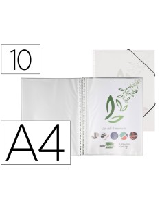 CI | Carpeta liderpapel escaparate con espiral 10 fundas...