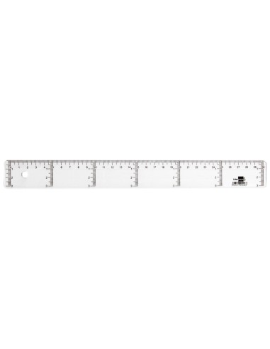 CI | Regla liderpapel 30 cm plastico cristal