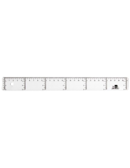 CI | Regla liderpapel 30 cm plastico cristal